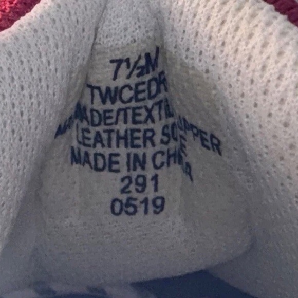 Designer TH Tommy Hilfiger Women’s Shoes Sneakers Red White US 7.5 EU 38 - Picture 4 of 4